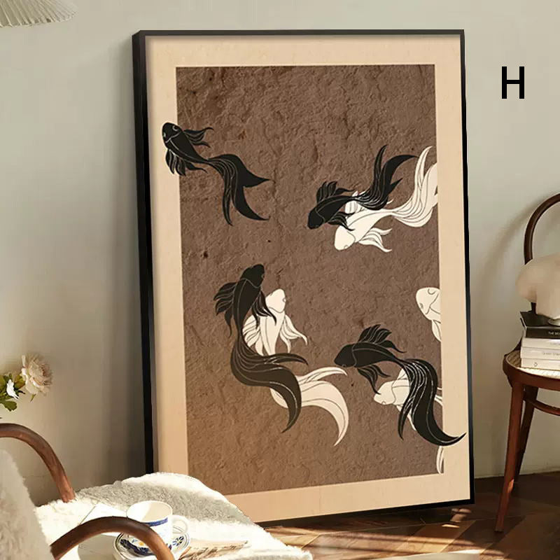 Floral Textured Framed Wall Art