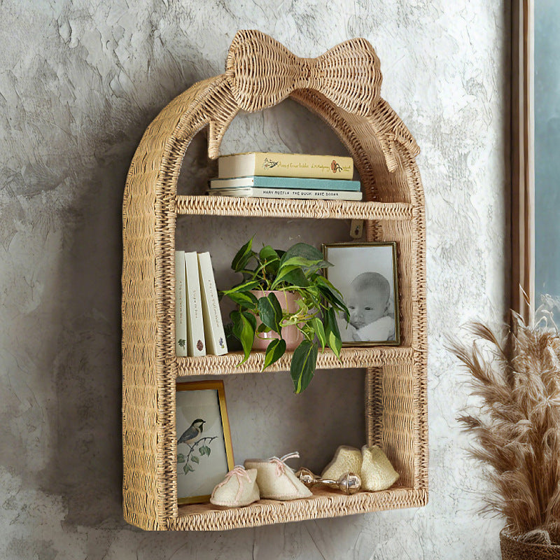 Playful wall shelf in butterfly design