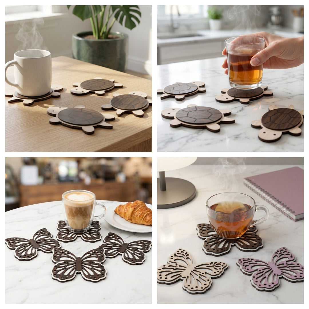 Decorative Butterfly Wooden Figure