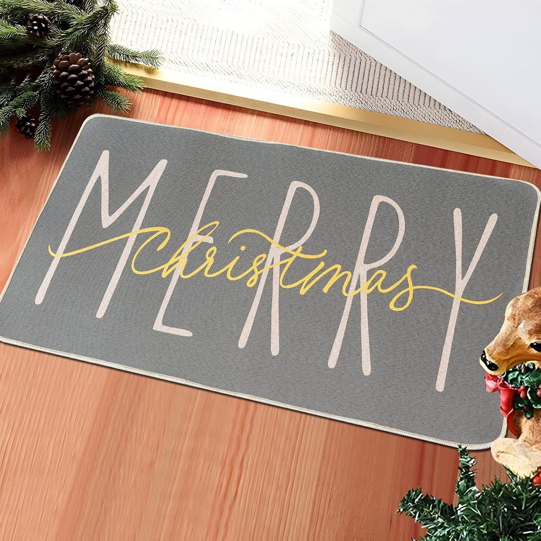 Festive Holiday Door Mat