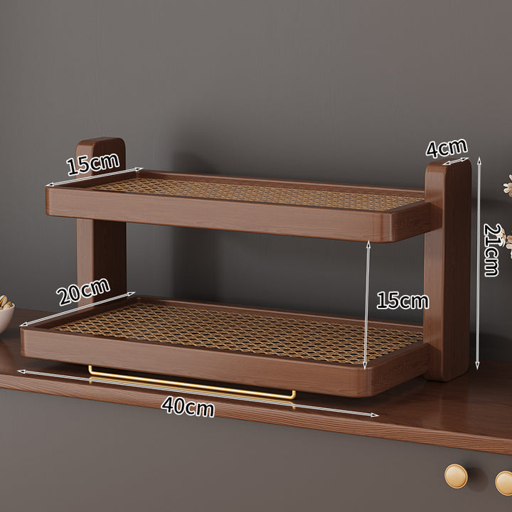 Wooden frame shelf