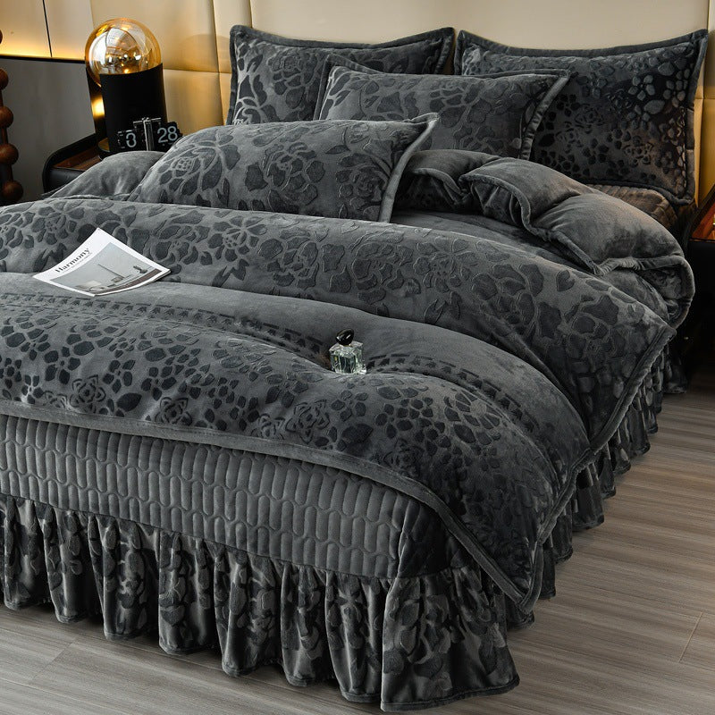 Luxurious Plush Velvet Comforter Set