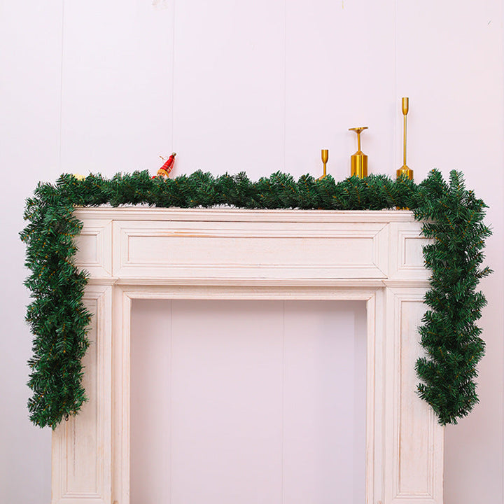 Christmas wreath made of plastic