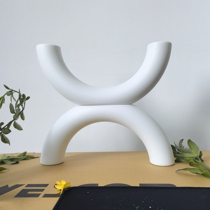 Contemporary Curved Flower Vase