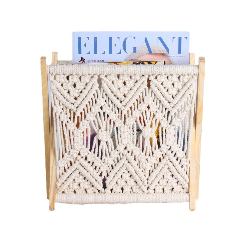 Macrame Magazine Rack