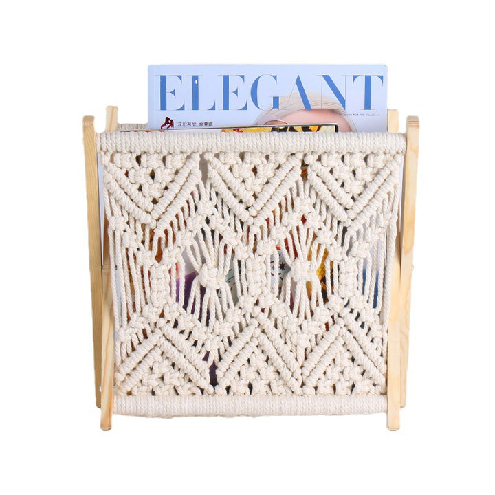 Macrame Magazine Rack