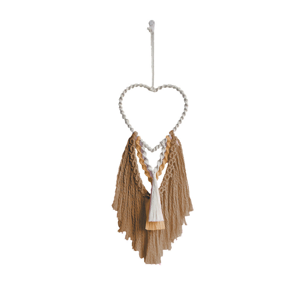 Decorative Macrame Wall Hanging with Heart Design