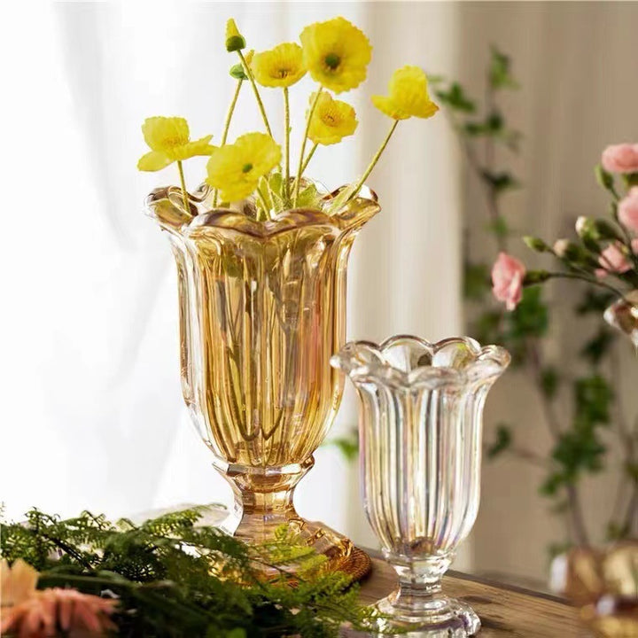 Decorative Sculpted Glass Vase