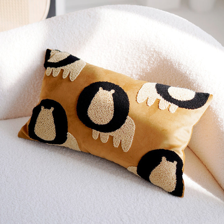 Decorative Animal Patterned Lumbar Pillow