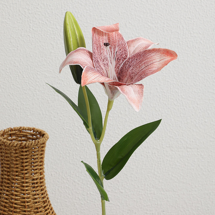 Artificial lily bouquet with realistic details