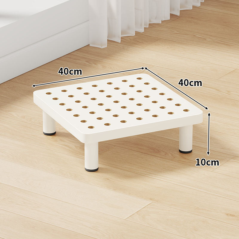 Low-Profile Ventilated Plastic Riser Platform with Anti-Slip Feet