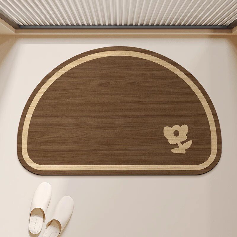 Absorbent Quick-Dry Bamboo-Style Cloud-Shaped Bath Mat