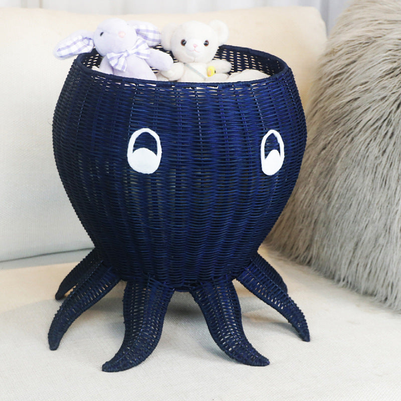 Playful storage basket in octopus design