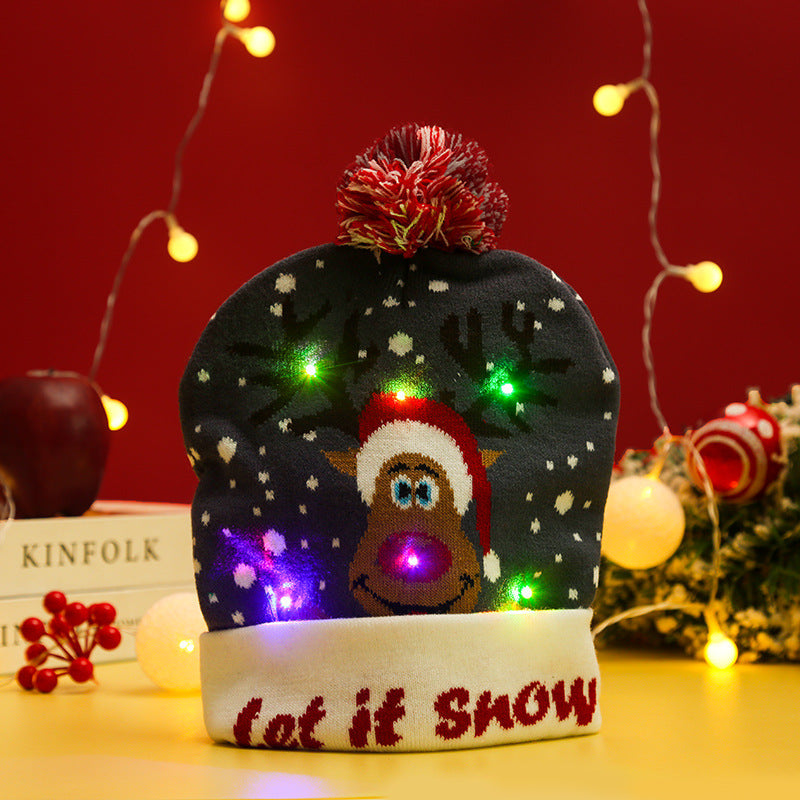 Funny Christmas hat with LED lights