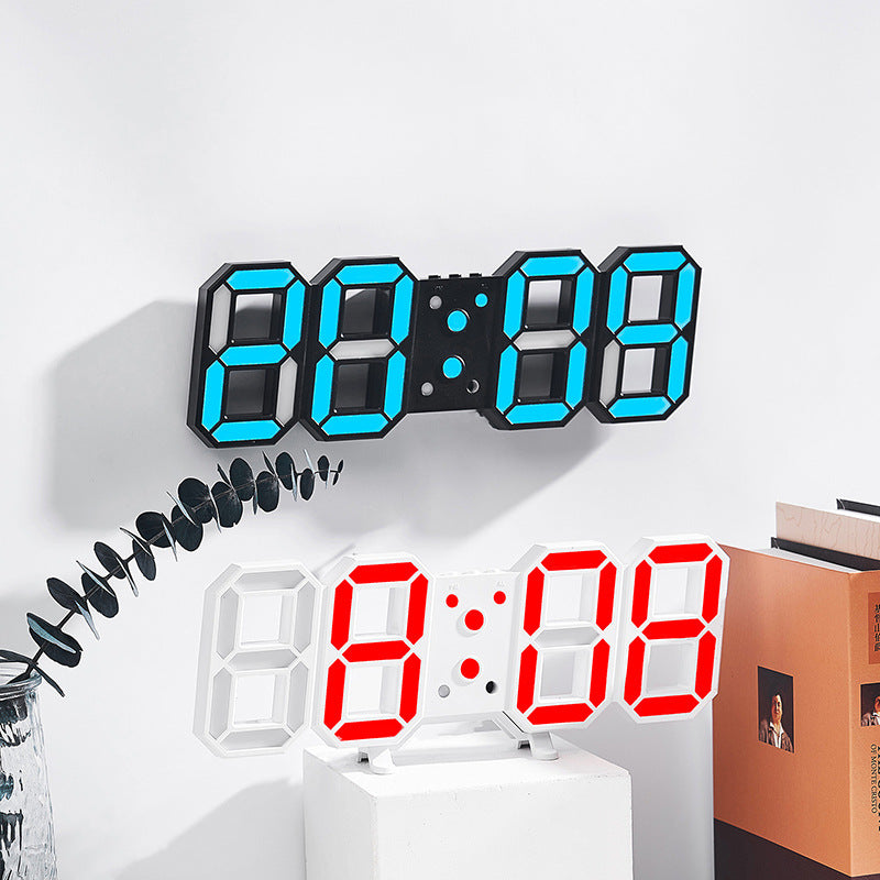 Digital watch with color change