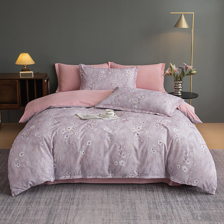 Nature-Inspired Botanical Print Duvet Cover Set