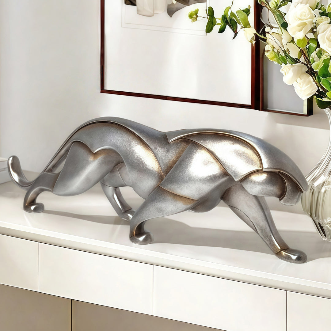 Artistic Panther Sculpture