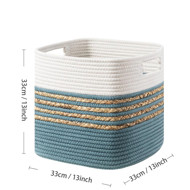 Functional storage basket with carrying handles