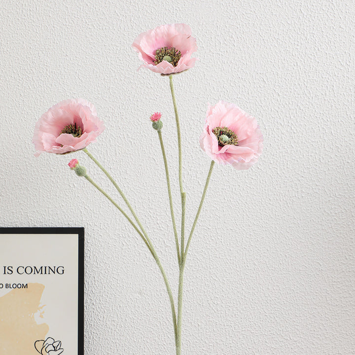 Artificial Romantic Poppy Bouquet
