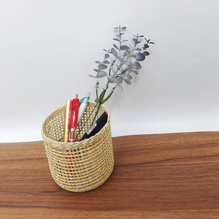 Handmade Natural Fiber Decorative Basket