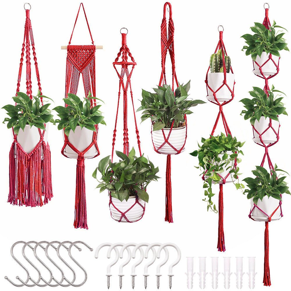 Macrame Plant Hanger Set