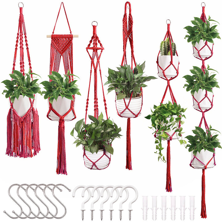 Macrame Plant Hanger Set