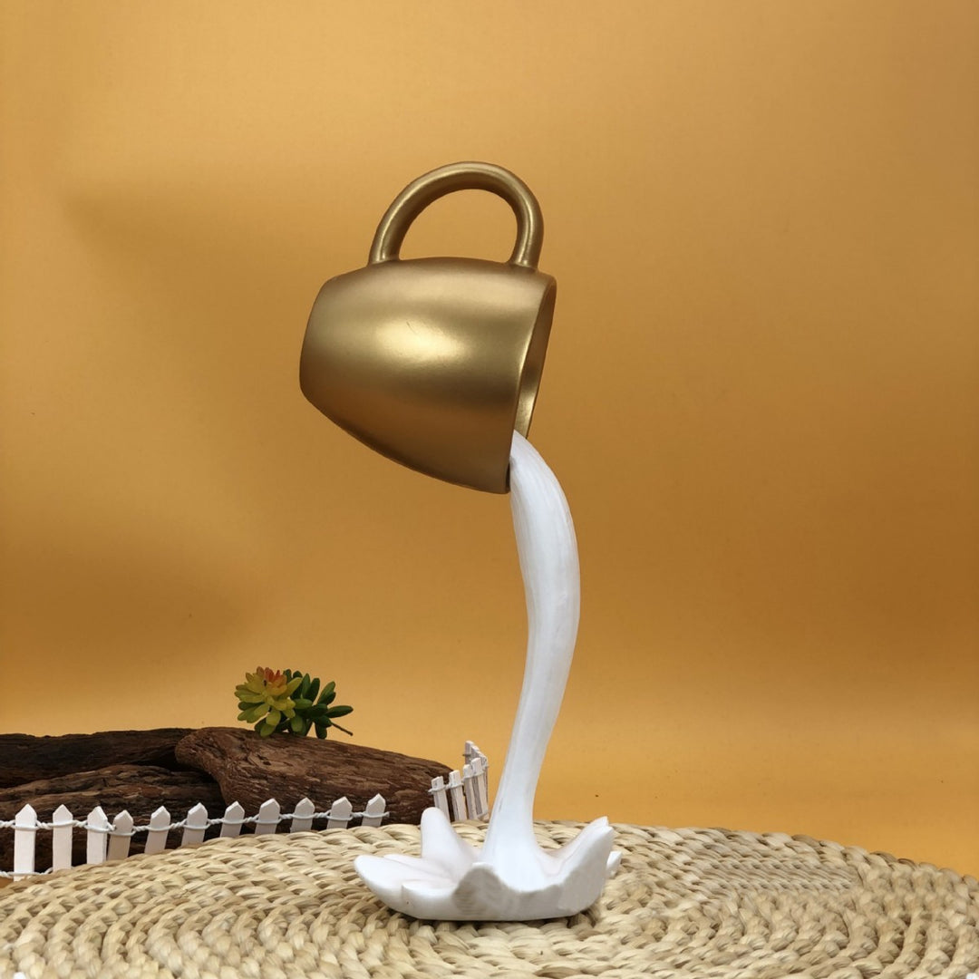 Cup Overflowing Creative Figurine