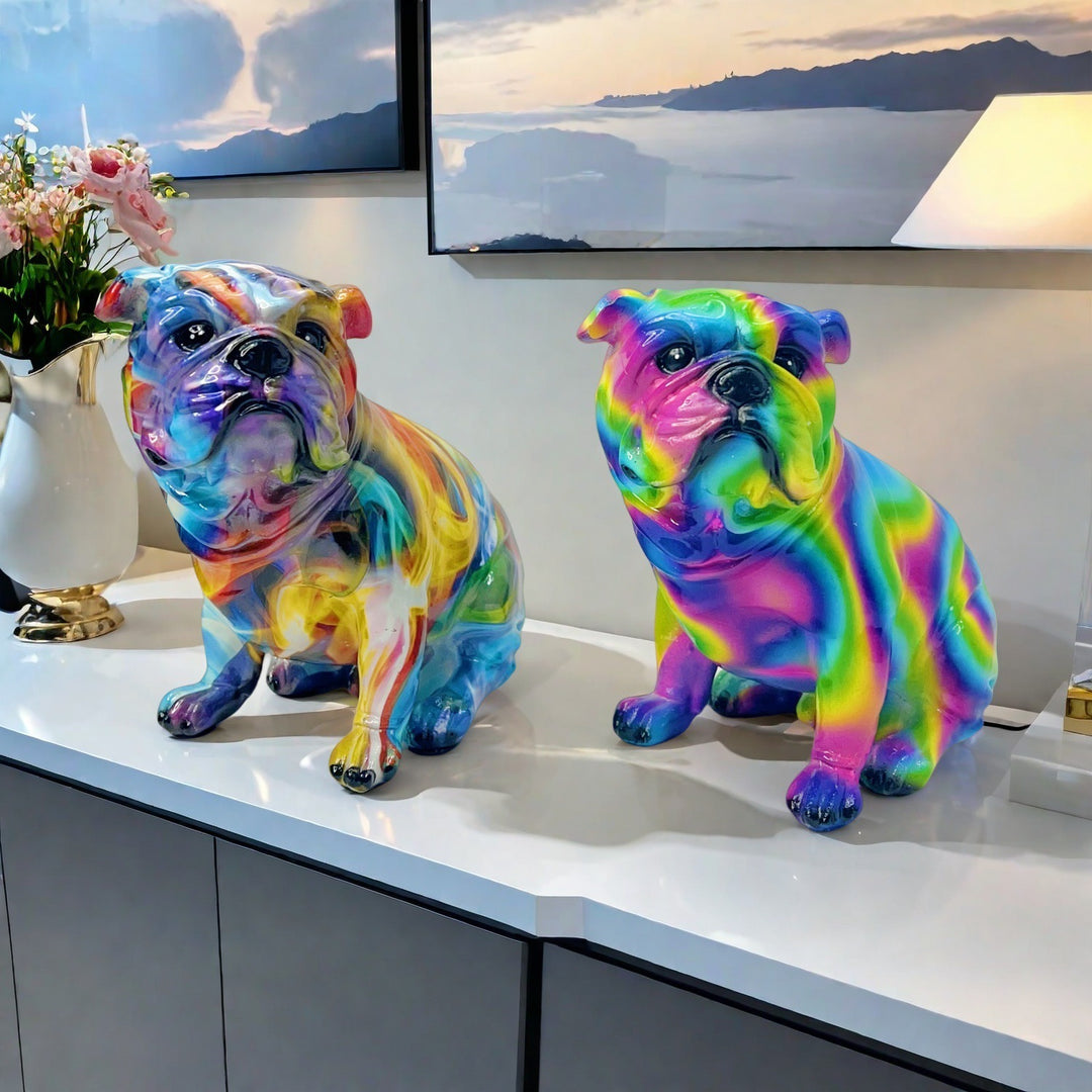 Artful Bulldog Figurine