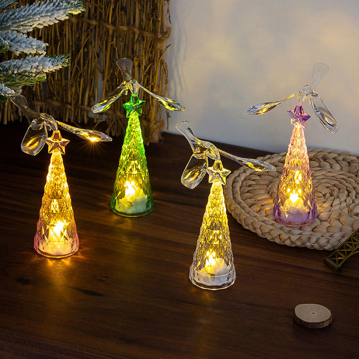 Elegant Glass Candle with LED Lighting
