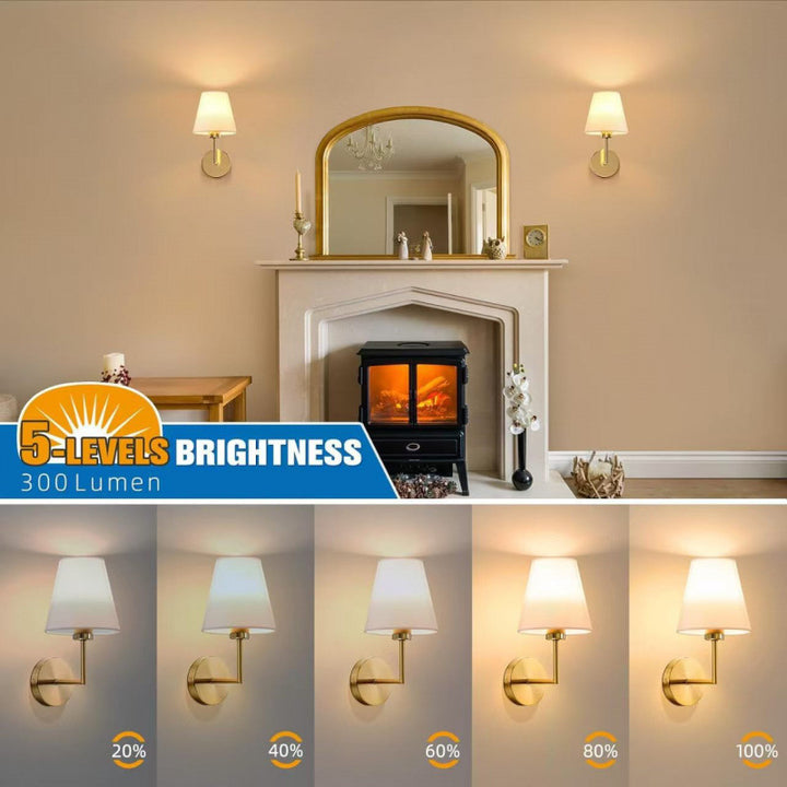 Contemporary Linen Wall Light