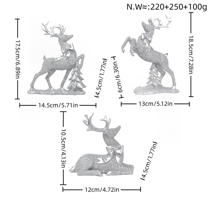 Luxurious Reindeer Sculpture