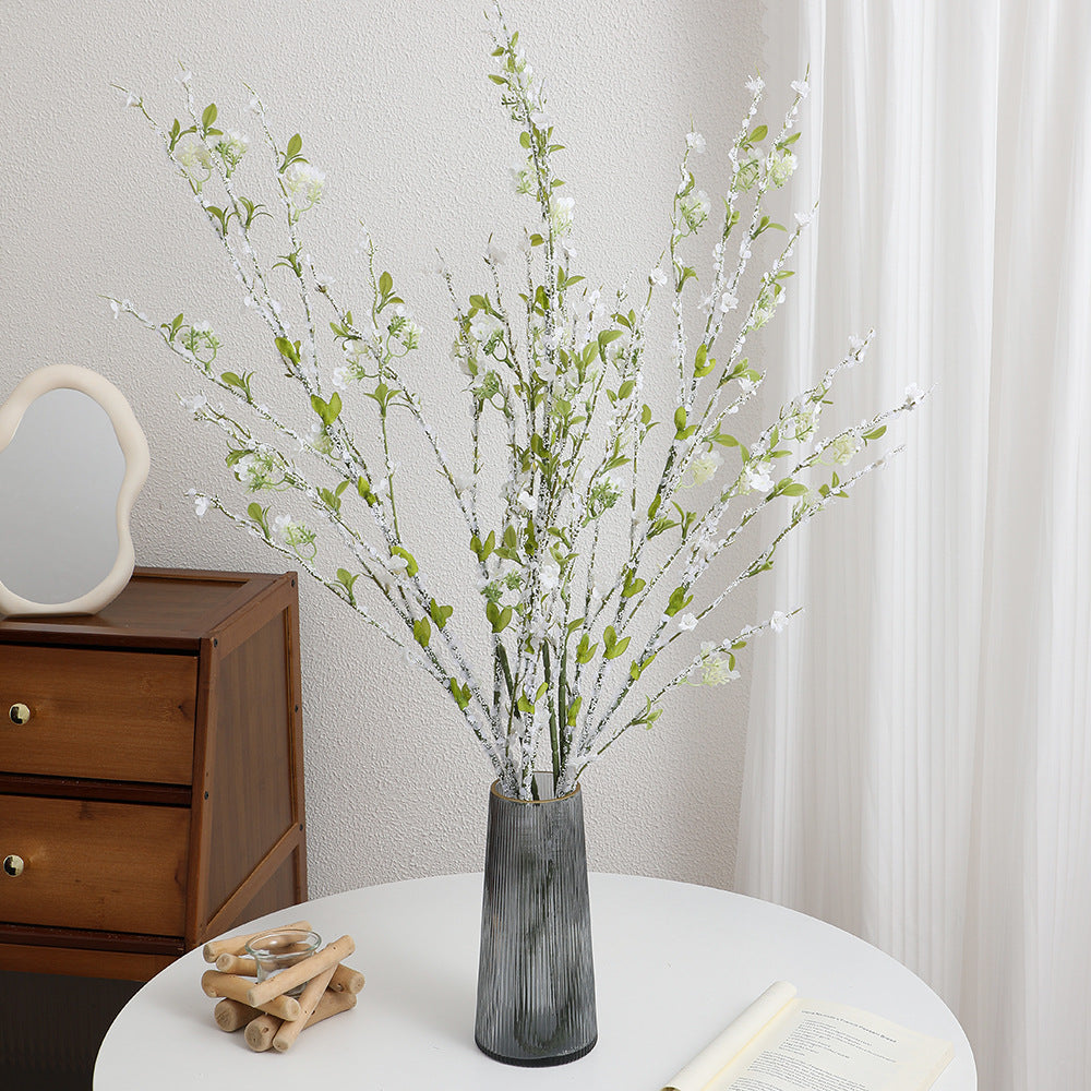 Artificial flower branch with detailed flowers
