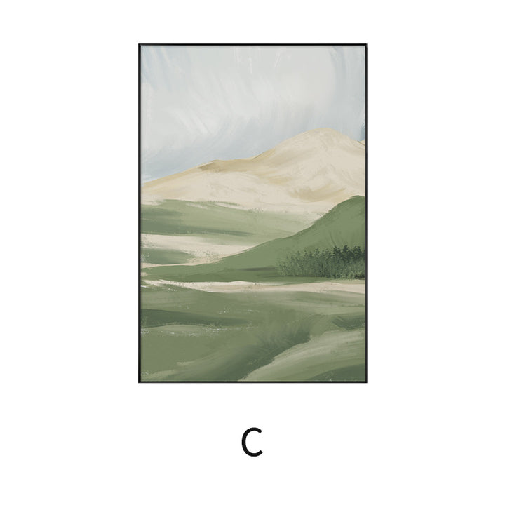 Framed Abstract Landscape Artwork
