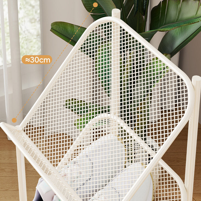 Vertical Multi-Tier Slim Mesh Shoe Rack Organizer with Angled Shelves and Space-Saving Footwear Stand