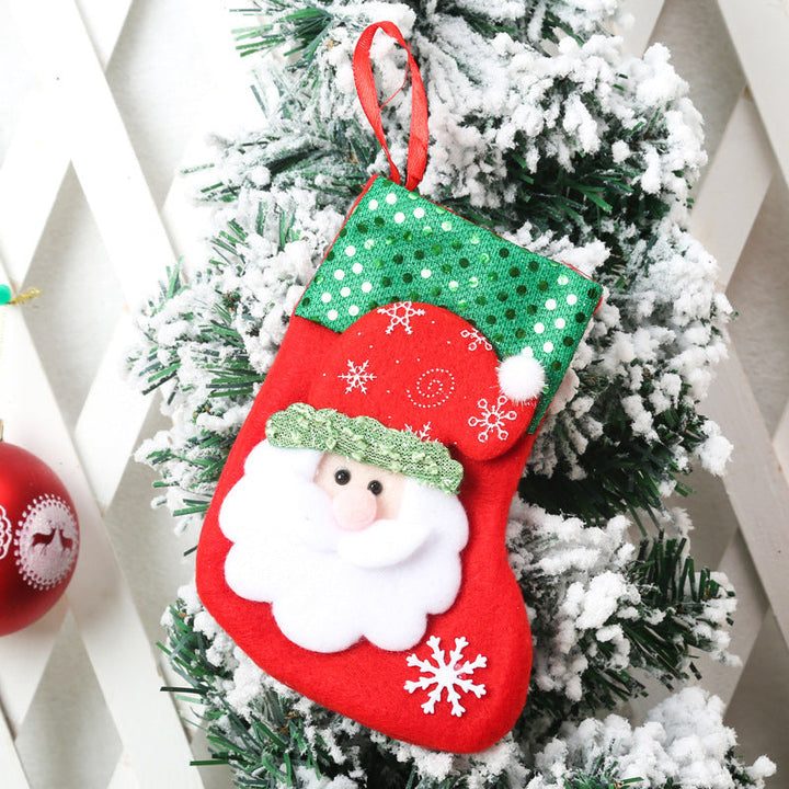 Christmas stocking with reindeer motif