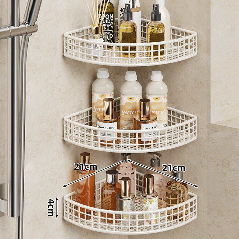 Corner Matte Black Rustproof Mesh Shower Caddy Basket