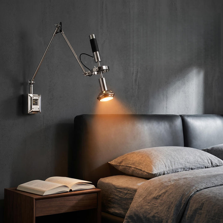 Adjustable wall spotlight