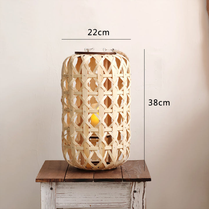 Handcrafted lantern in natural design