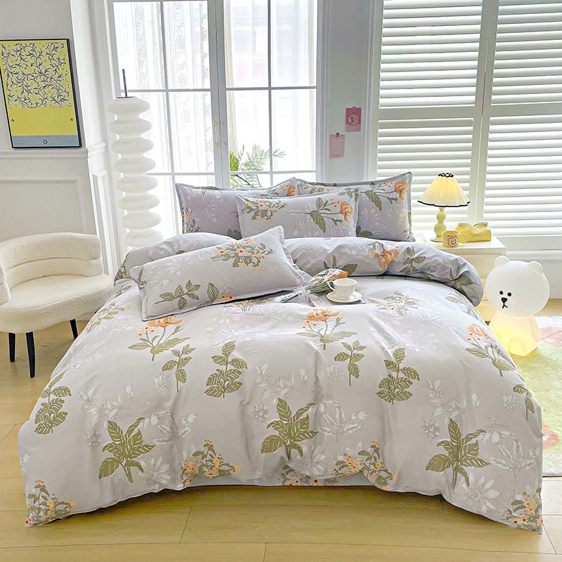 Floral Patterned Duvet Cover Set
