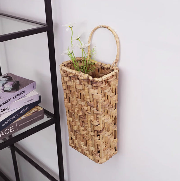 Handwoven flower basket