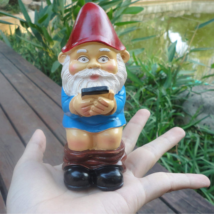 Whimsical Garden Gnome Phone Holder
