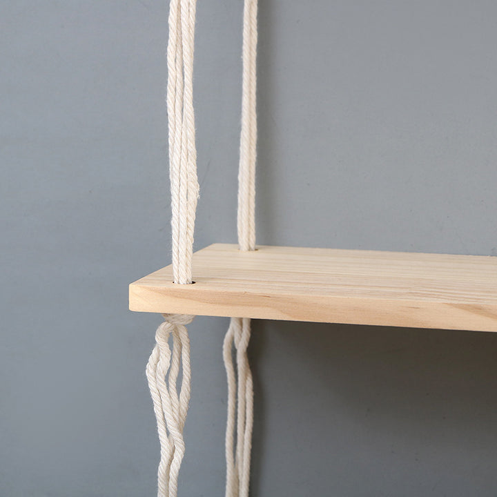 Macrame Wall Mounted Shelf