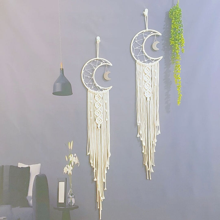 Macrame Moon Wall Hanging