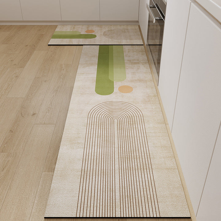 Abstract Pattern Kitchen Runner Mat