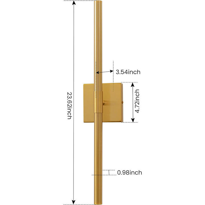 Rotatable LED wall light