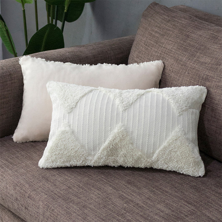 Luxurious decorative cushion with textured tufting surface