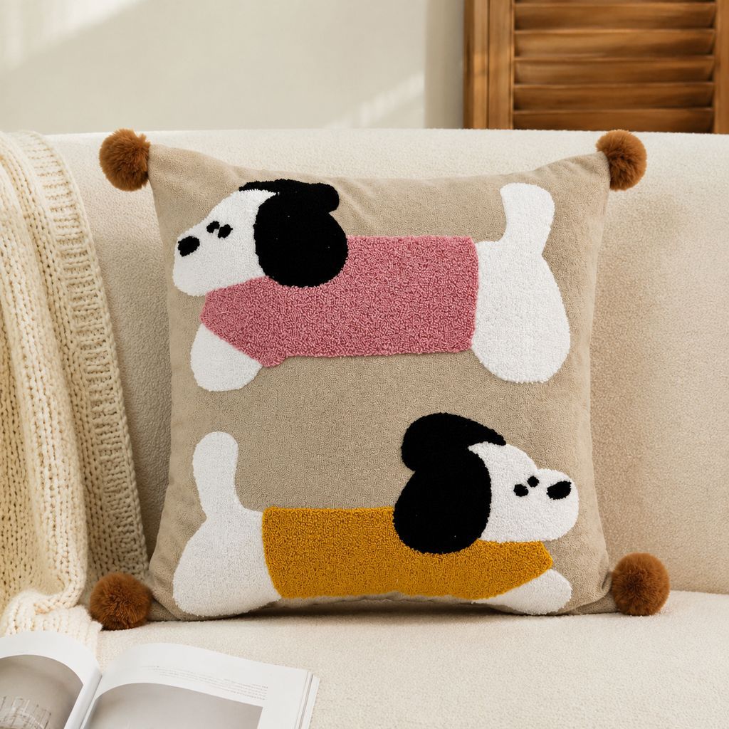 Decorative Pet-Themed Throw Pillow