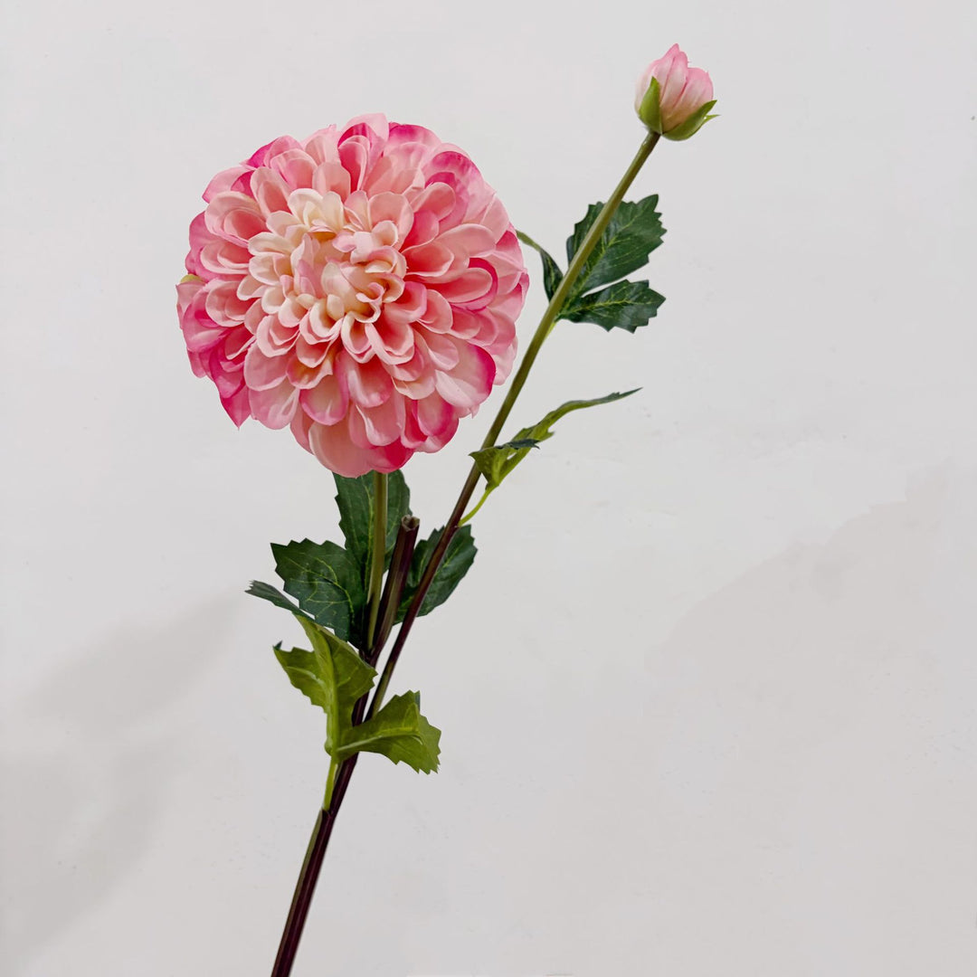 Decorative Faux Dahlia Flower Stem for Home Decor
