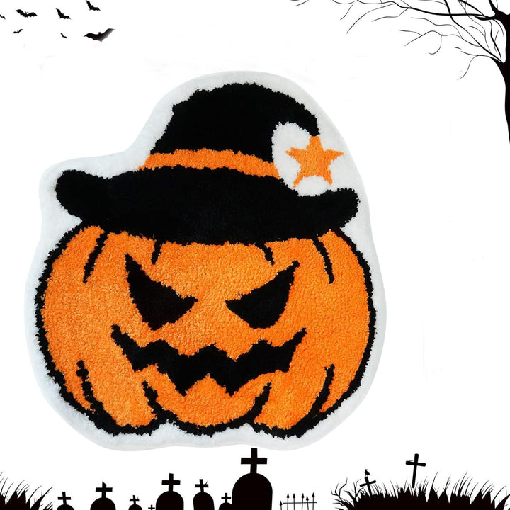 Halloween-Themed Ghost Bath Mat