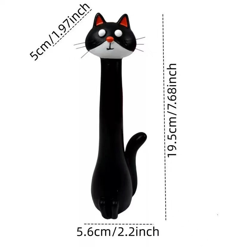 Decorative cat figurine in elegant style
